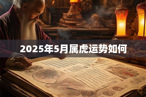2026年5月属虎运势如何