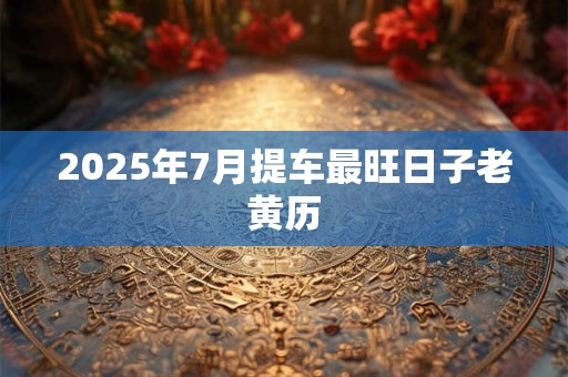 2025年7月提车最旺日子老黄历