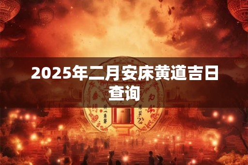 2025年二月安床黄道吉日查询