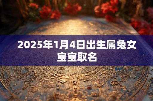 2025年1月4日出生属兔女宝宝取名