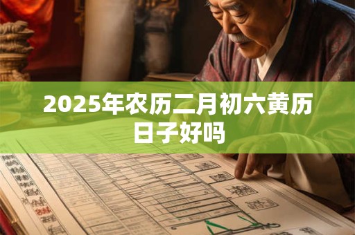 2025年农历二月初六黄历日子好吗
