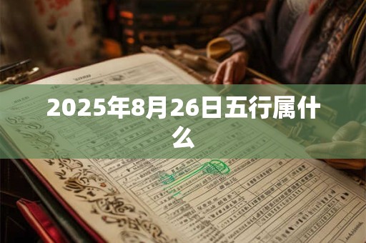 2025年8月26日五行属什么