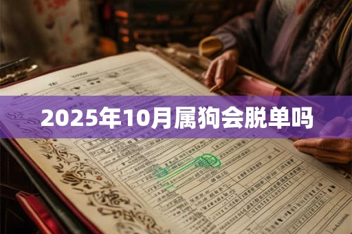 2025年10月属狗会脱单吗