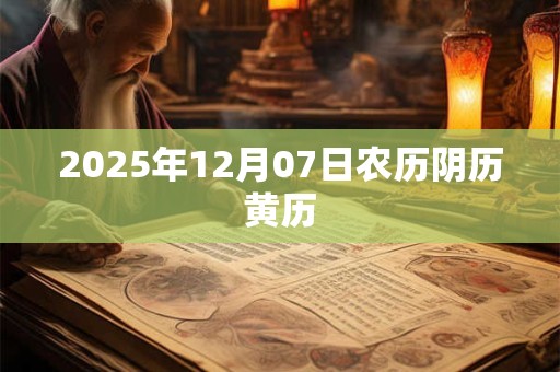 2025年12月07日农历阴历黄历