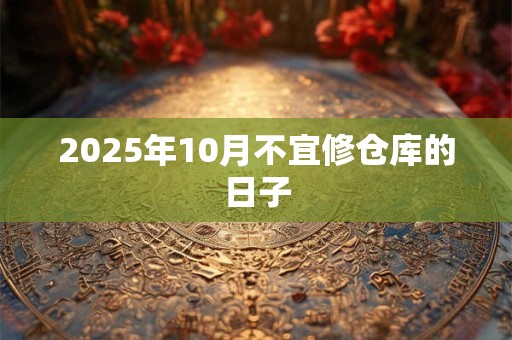 2026年10月不宜修仓库的日子