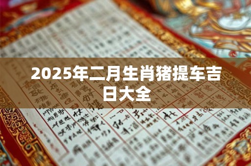2025年二月生肖猪提车吉日大全