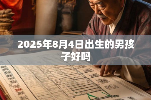 2025年8月4日出生的男孩子好吗