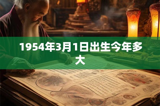 1954年3月1日出生今年多大