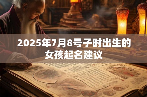 2025年7月8号子时出生的女孩起名建议