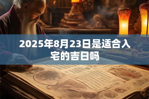 2025年8月23日是适合入宅的吉日吗