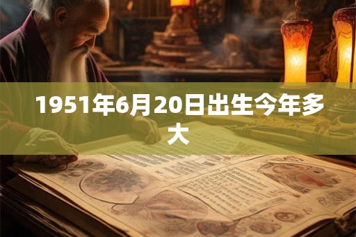 1951年6月20日出生今年多大