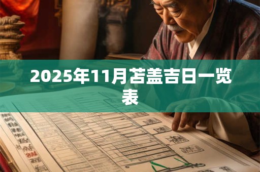 2025年11月苫盖吉日一览表