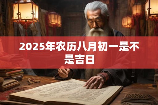 2025年农历八月初一是不是吉日