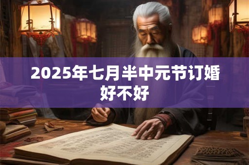 2025年七月半中元节订婚好不好