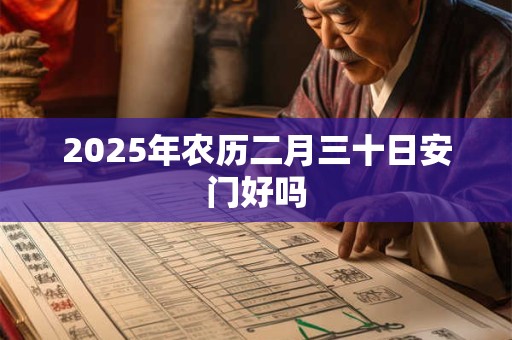 2025年农历二月三十日安门好吗