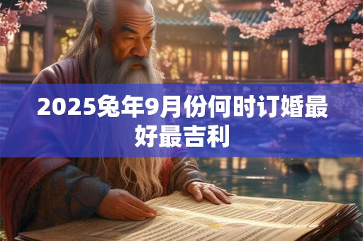 2025兔年9月份何时订婚最好最吉利 2025兔年9月份何时订婚最好最吉利
