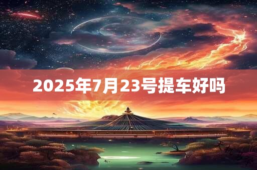 2025年7月23号提车好吗