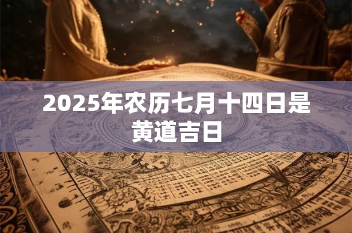 2025年农历七月十四日是黄道吉日