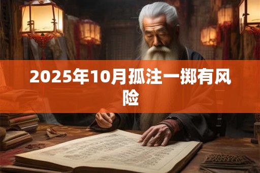 2025年10月孤注一掷有风险