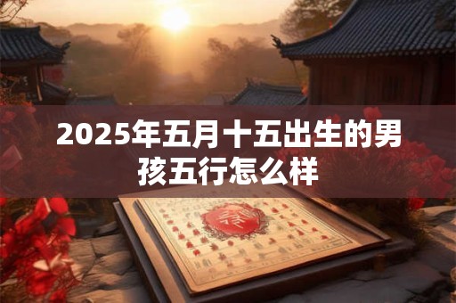 2025年五月十五出生的男孩五行怎么样