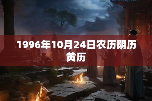 1996年10月24日农历阴历黄历