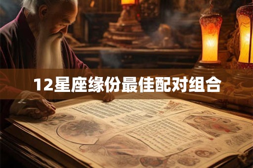12星座缘份最佳配对组合