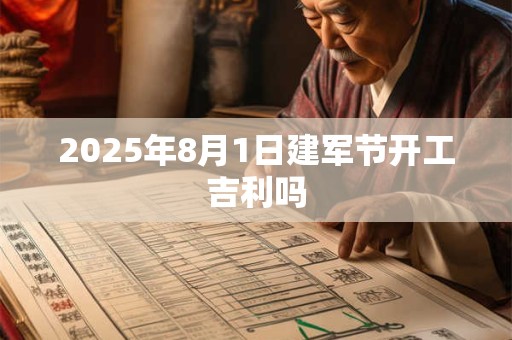 2026年8月1日建军节开工吉利吗