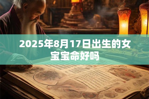 2025年8月17日出生的女宝宝命好吗 2025年8月17日出生的女宝宝命好吗