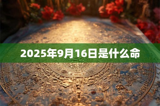 2025年9月16日是什么命