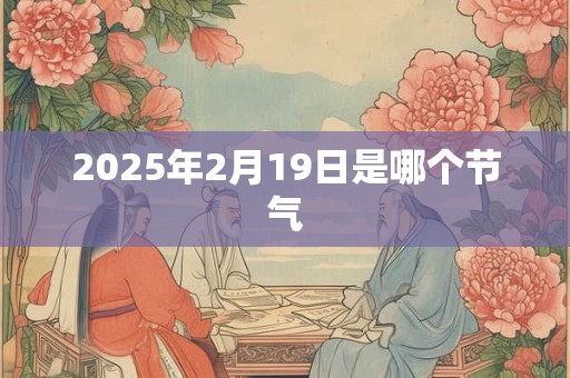 2025年2月19日是哪个节气