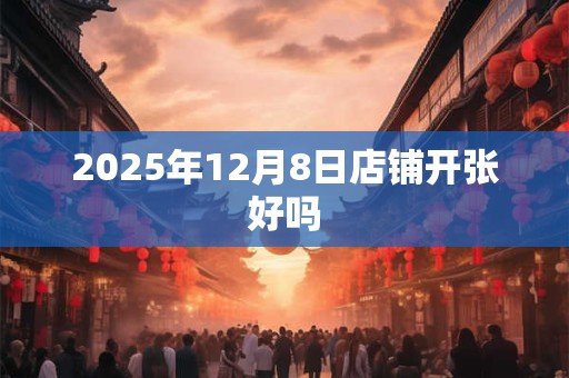 2025年12月8日店铺开张好吗
