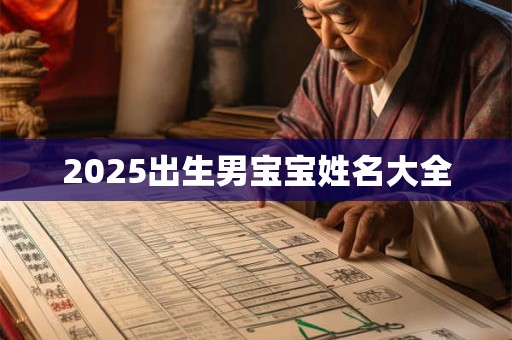 2025出生男宝宝姓名大全
