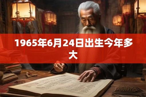 1965年6月24日出生今年多大