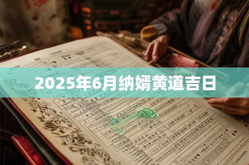 2025年6月纳婿黄道吉日