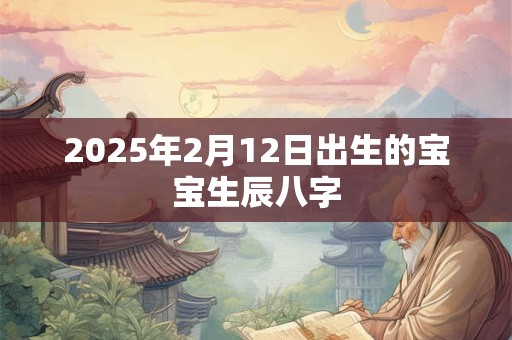 2025年2月12日出生的宝宝生辰八字