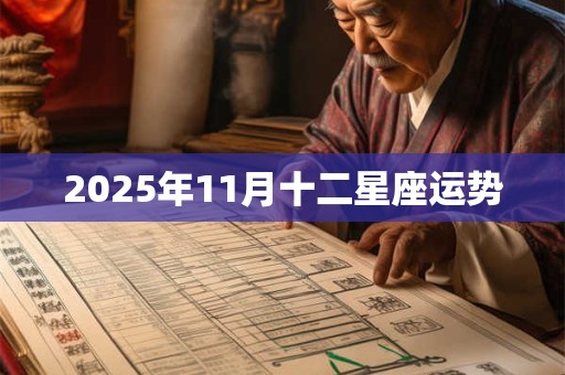 2025年11月十二星座运势