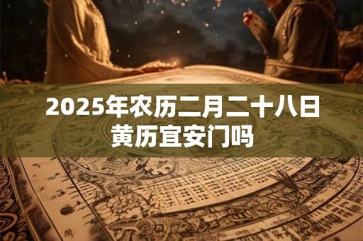 2025年农历二月二十八日黄历宜安门吗