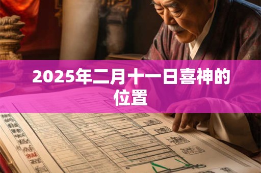 2025年二月十一日喜神的位置