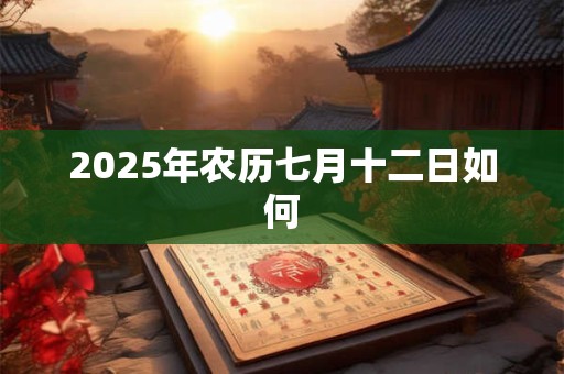 2025年农历七月十二日如何