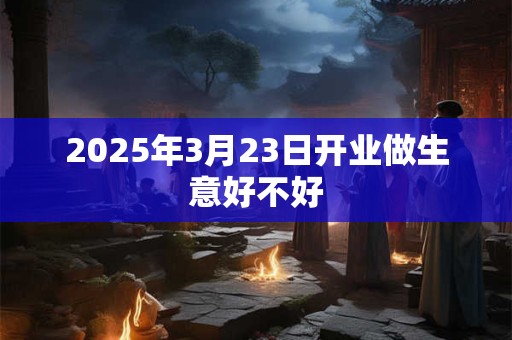 2026年3月23日开业做生意好不好