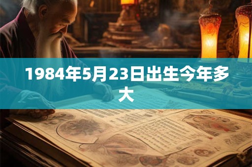 1984年5月23日出生今年多大