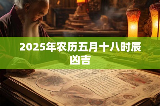 2025年农历五月十八时辰凶吉