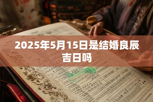 2025年5月15日是结婚良辰吉日吗