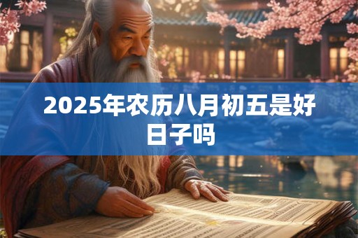 2025年农历八月初五是好日子吗