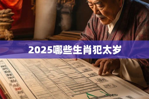 2025哪些生肖犯太岁
