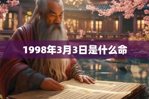 1998年3月3日是什么命