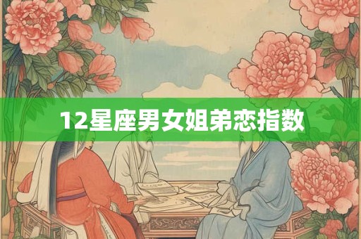 12星座男女姐弟恋指数