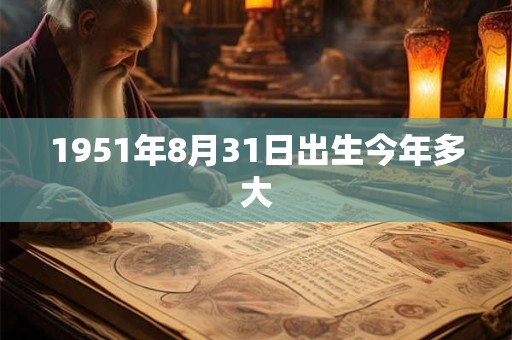 1951年8月31日出生今年多大