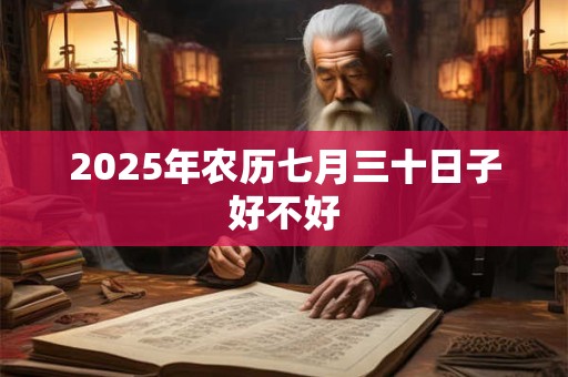 2025年农历七月三十日子好不好
