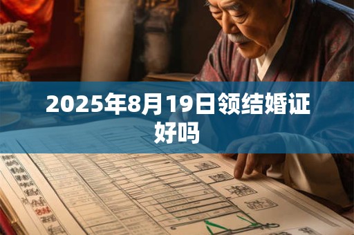 2025年8月19日领结婚证好吗